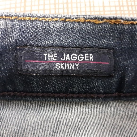 VIGOSS Women's The Jagger Skinny Jeans Size W26 L28 Distressed Medium Wash Blue - Picture 11 of 16